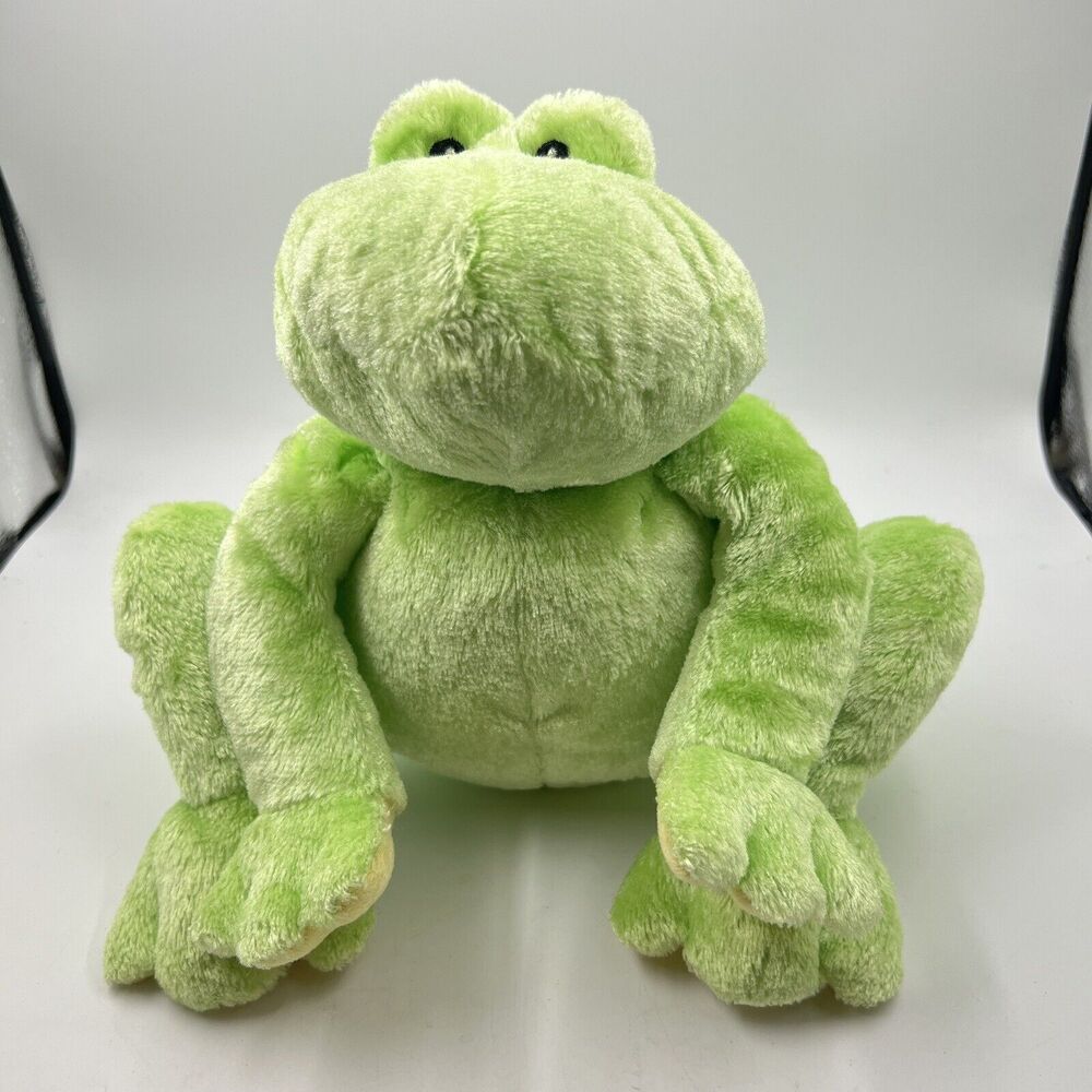 Baby Gund Chubbles Green & Yellow Plush Frog Stuffed Toy 5829 9”